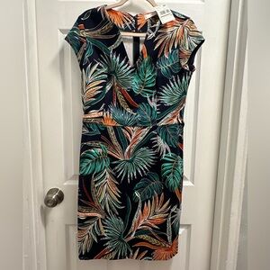 MNG by Mango Tropical Print Dress